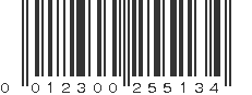 UPC 012300255134