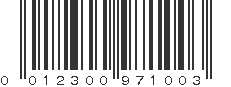 UPC 012300971003