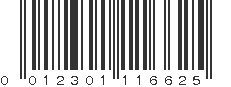 UPC 012301116625