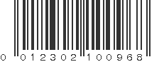 UPC 012302100968