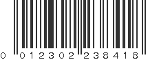 UPC 012302238418