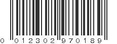 UPC 012302970189