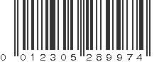 UPC 012305289974