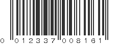 UPC 012337008161