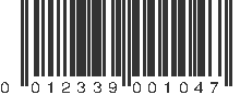 UPC 012339001047