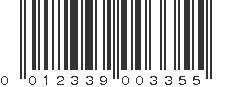 UPC 012339003355