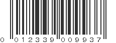 UPC 012339009937