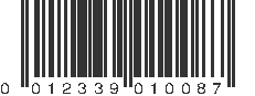 UPC 012339010087