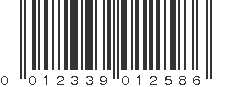 UPC 012339012586