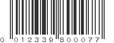 UPC 012339800077