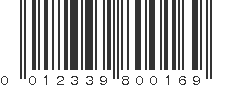 UPC 012339800169