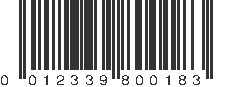 UPC 012339800183