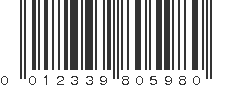 UPC 012339805980