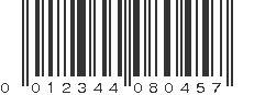 UPC 012344080457