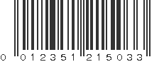 UPC 012351215033