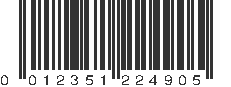 UPC 012351224905