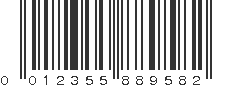 UPC 012355889582