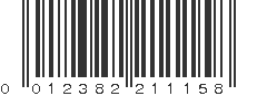 UPC 012382211158