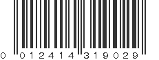 UPC 012414319029