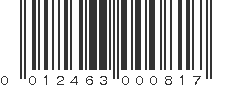 UPC 012463000817