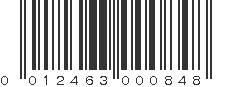 UPC 012463000848