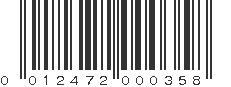 UPC 012472000358