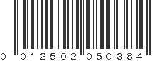 UPC 012502050384