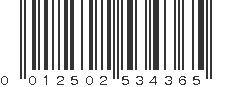 UPC 012502534365