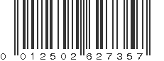 UPC 012502627357