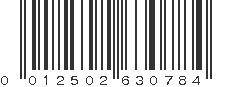 UPC 012502630784