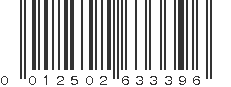 UPC 012502633396