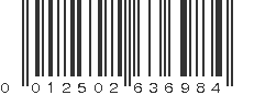 UPC 012502636984