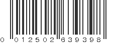 UPC 012502639398