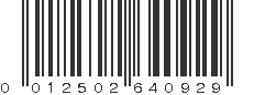 UPC 012502640929