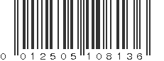 UPC 012505108136