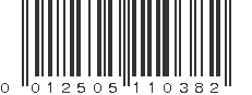 UPC 012505110382