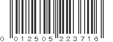 UPC 012505223716