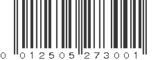 UPC 012505273001