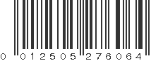 UPC 012505276064