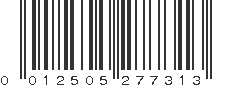 UPC 012505277313