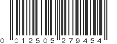 UPC 012505279454