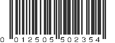 UPC 012505502354