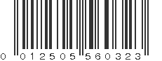 UPC 012505560323