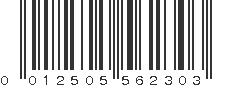 UPC 012505562303