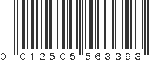 UPC 012505563393