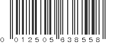 UPC 012505638558