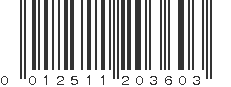 UPC 012511203603