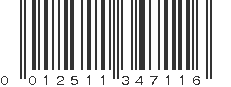 UPC 012511347116