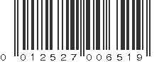 UPC 012527006519