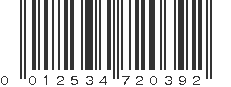 UPC 012534720392